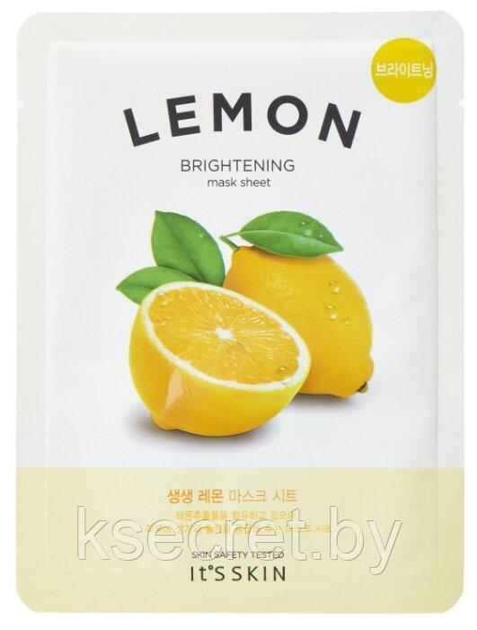 Тканевая маска для лица с экстрактом лимона IT'S SKIN The Fresh Mask Lemon (18г) - фото 1 - id-p142685000