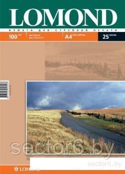 Фотобумага Lomond Матовая двухстороняя А4 100 г/кв.м. 25 листов (0102038), фото 2
