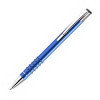 Металлическая шариковая ручка Veno rubber голубого цвета для нанесения логотипа