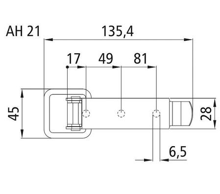Замок эксцентриковый тип 720 из оцинкованной стали, Suer385102645, фото 2