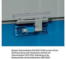Шарнирный палец бортовой петли 117х48х23 мм, TIR, Suer 102111530, фото 3