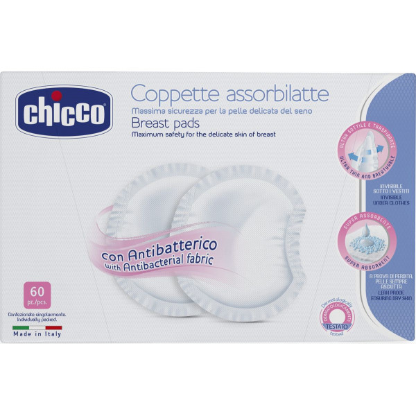 Прокладки Chicco для груди антибактериальные 60шт - фото 1 - id-p100392858