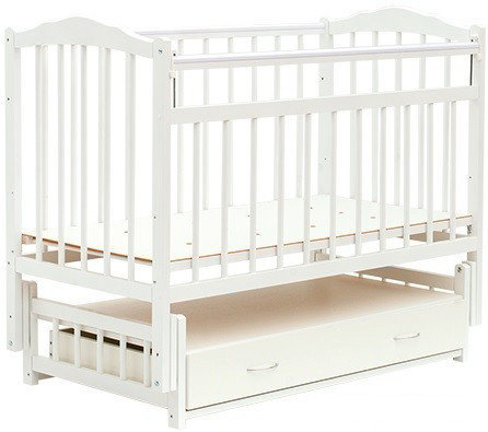 Детская кроватка Bambini Euro Style М 01.10.04 (белый), фото 2