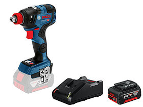 Аккум. ударный гайковерт BOSCH GDX 18V-200 C в кор. + АКЦИЯ (зарядное и аккумулятор в комплекте) (18.0В,