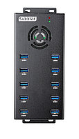 USB хаб Sipolar A-400 (A-423) 10 портов USB 3.0 с евровилкой и блоком питания