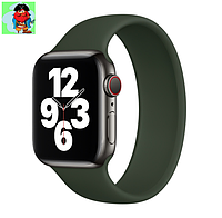 Силиконовый монобраслет для Apple Watch 4 40mm, цвет: сосновый лес (размер: L)