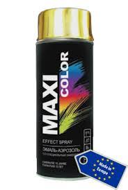 Эмаль-аэрозоль со спец. эффектом золото MAXI COLOR 400 мл