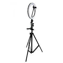 Кольцевая светодиодная лампа 54 см LED RL-21 +штатив 2,1 м, фото 2