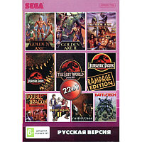 Картридж Sega 22 в 1 (AA-220001), JUARUSSIC PARK 1,2,3/GOLDEN AXE 1,2,3/DOUBLE DRAGON 1,2/CONTRA/BARBIE +...