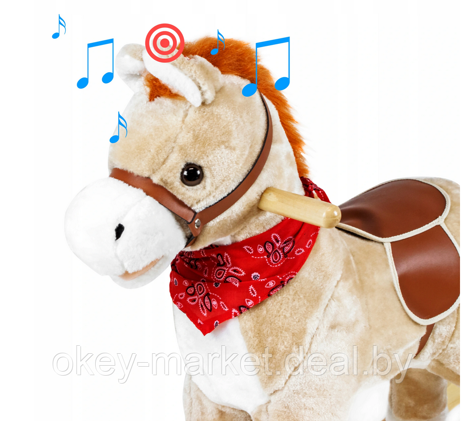 Интерактивная лошадка-качалка , мелодия, звук галоп - фото 7 - id-p142807096