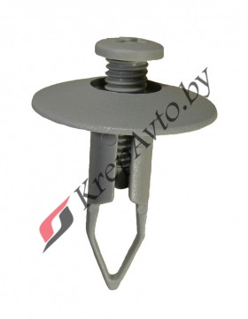 Клипса резьбовая распорная универсальная 9мм (серая)