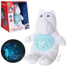 Детская игрушка-ночник "Бегемотик" со световыми и звуковыми эффектами ( JLD333-41A ) - фото 1 - id-p142812175