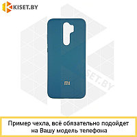 Soft-touch бампер Silicone Cover для Samsung Galaxy M21 / M30S космический синий с закрытым низом