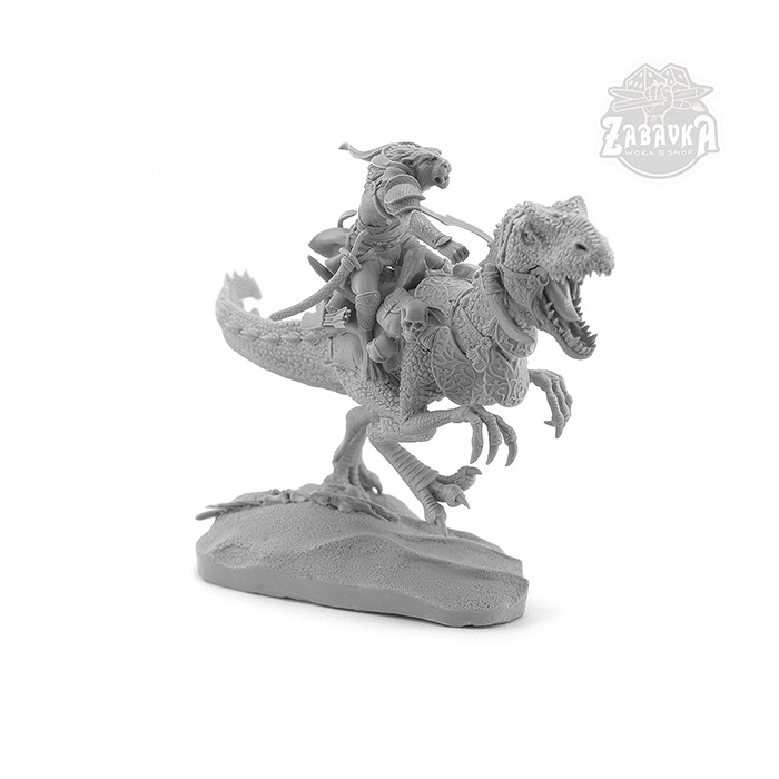 Всадник на рапторе / Raptor Rider (115 мм) Коллекционная миниатюра Zabavka - фото 7 - id-p142823091