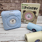 Карманный Bluetooth термопринтер (принтер) Printer PeriPage mini A6 для смартфона Синий, фото 9