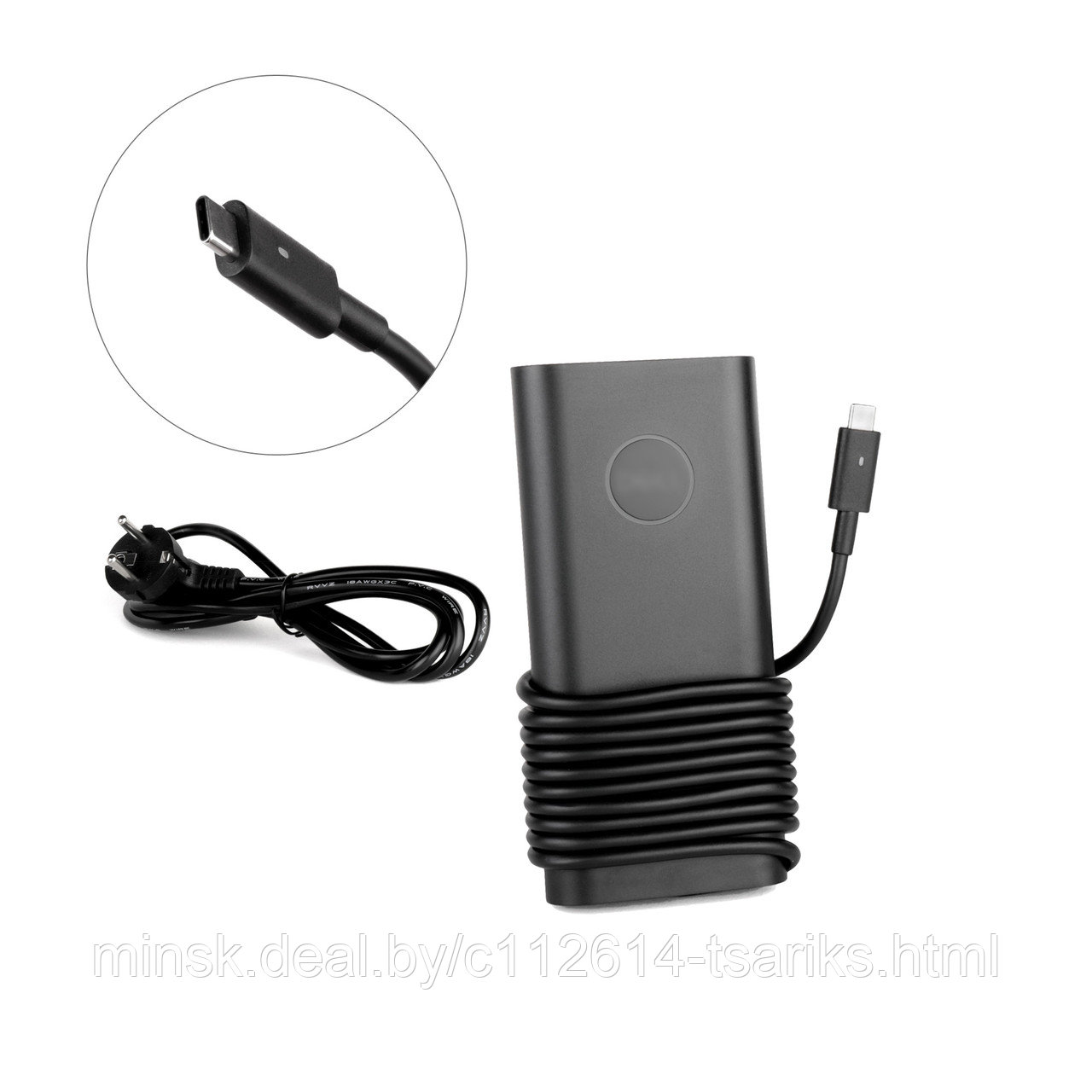Блок питания (зарядное) для ноутбука Dell 130W (20V 6.5A) Type-C - фото 1 - id-p139850699