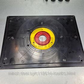 Плита для фрезерного стола пластиковая 310x230x10mm c упором Uniqtool UT-TAB03