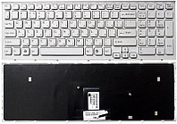 Клавиатура для ноутбука Sony Vaio VPC-EB белая, без рамки