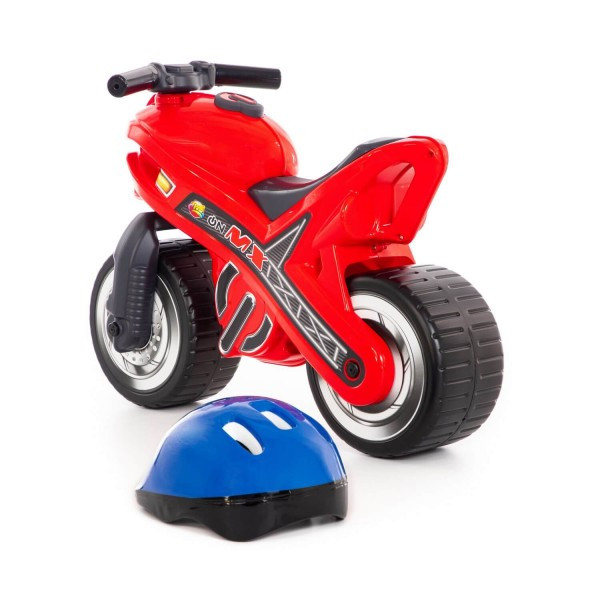 Детская игрушка каталка-мотоцикл "МХ" со шлемом арт. 46765 ПОЛЕСЬЕ - фото 7 - id-p142825062
