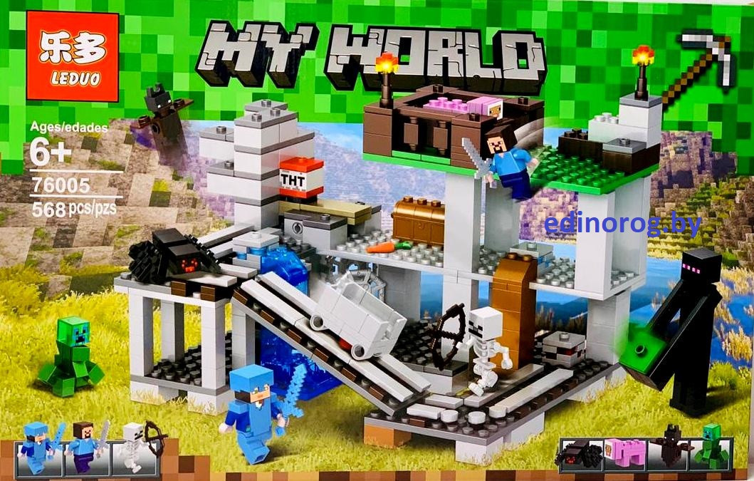Конструктор Майнкрафт Minecraft Приключения Стива 568 дет. + фигурка в подарок