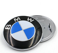 Автомобильный эмблема / знак BMW 78 мм (синий) пластик.