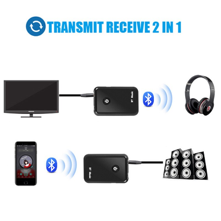 Bluetooth RX\TX адаптер BT-116, v4.2, аккумулятор (Блютуз приёмник\передатчик) - фото 4 - id-p142848693