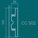 LED молдинг CG 502 коллекция G (120 × 30 × 1150 мм), фото 2