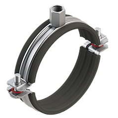 Хомут составной с виброгасителем для стандартных нагрузок PI-SD M8/M10