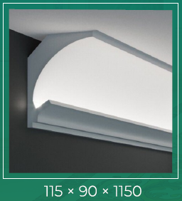 LED карниз угловой CG 202 коллекция G (115 × 90 × 1150 мм)