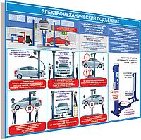 ПЛАКАТ 45г Электромеханический подъемник р-р 70*50 см на ПВХ