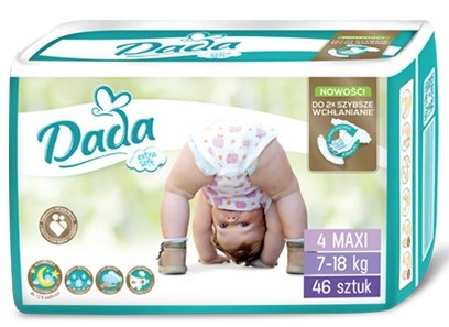 Детские подгузники DADA Extra Soft  МAXI (упак.46 шт.) №4