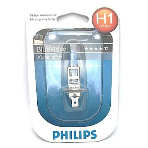 Лампа галогенная Philips H1 12258 Blue Vision (блистер 1шт) наличие уточняйте