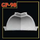 Потолочный плинтус GLANZEPOL GP98 (126*130*2000мм), фото 3