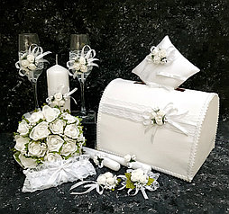 Свадебный набор "Майский" в белом цвете