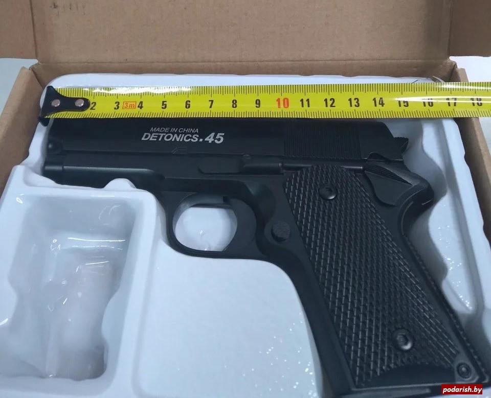 Пистолет игрушечный пневматический металлический Airsoft Gun C21 - фото 5 - id-p142830148