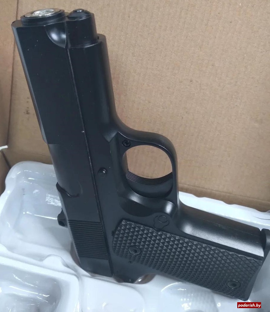 Пистолет игрушечный пневматический металлический Airsoft Gun C21 - фото 3 - id-p142830148