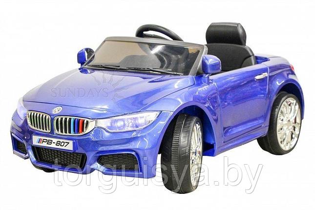Детский электромобиль Sundays BMW M4 BJ401, цвет синий, фото 2