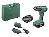 Аккум. дрель-шуруповерт BOSCH UniversalDrill 18 в чем. (18.0 В, 2 акк., 1.5 А/ч Li-Ion, 2 скор., 30 Нм,