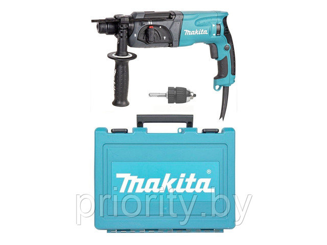 Перфоратор MAKITA HR 2470 X19 в чем. (780 Вт, 2.7 Дж, 3 реж., патрон SDS-plus, БЗП в комплекте, вес 2.6 кг) - фото 1 - id-p138204534