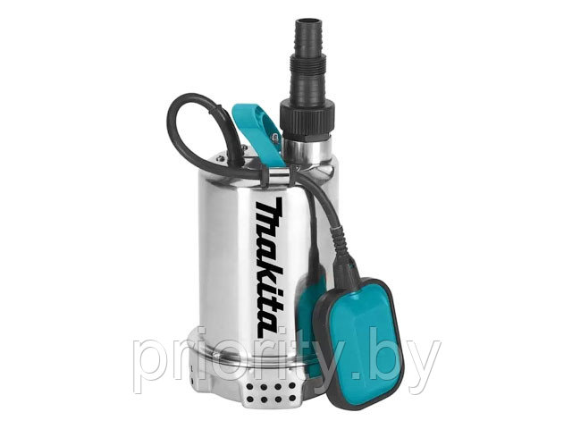 Насос дренажный для чистой воды MAKITA PF 0403 (400 Вт, 7200 л/ч, до 5 м, металлич. корпус)