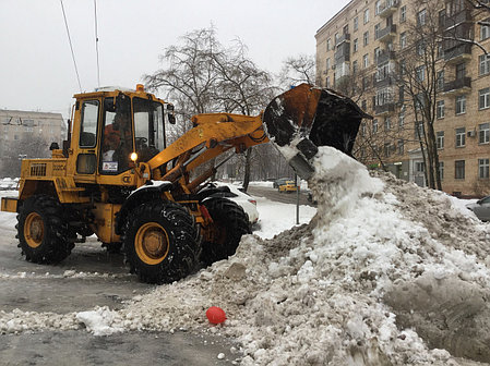 Чистка снега трактором, фото 2