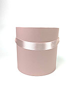Шляпная коробка эконом D16 H16 без крышки, цвет Пыльно- розовый.