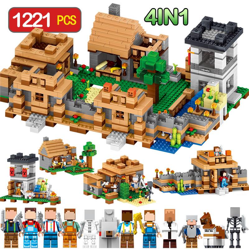 Конструктор My World «Защита деревни», 1221 деталь, аналог LEGO, арт.QL0512