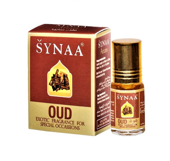 Индийские масляные духи Synaa Oud (Агаровое Дерево), 3мл – древесно-сладкий аромат