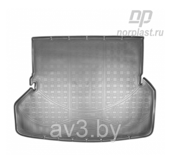 Коврик в багажник Toyota Highlander A33 2010-2014 7 мест Norplast