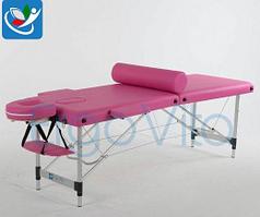 Складной массажный стол ErgoVita Classic Alu (розовый)