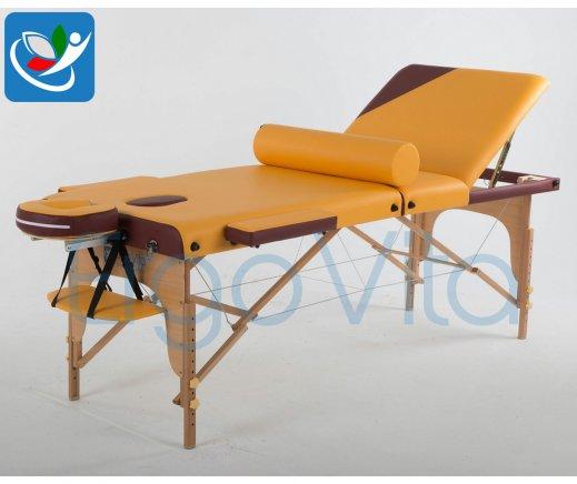 Складной массажный стол ErgoVita Master Comfort Plus (оранжевый+бордовый)