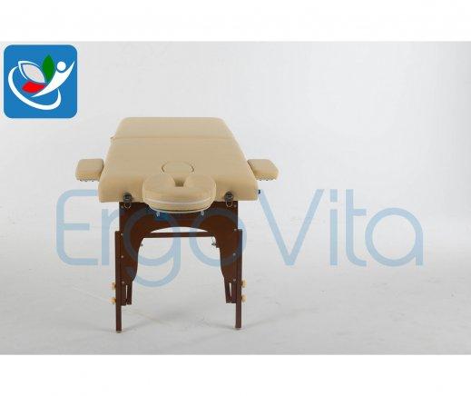 Складной массажный стол ErgoVita Master (бежевый, коричневые ноги) - фото 4 - id-p82877223