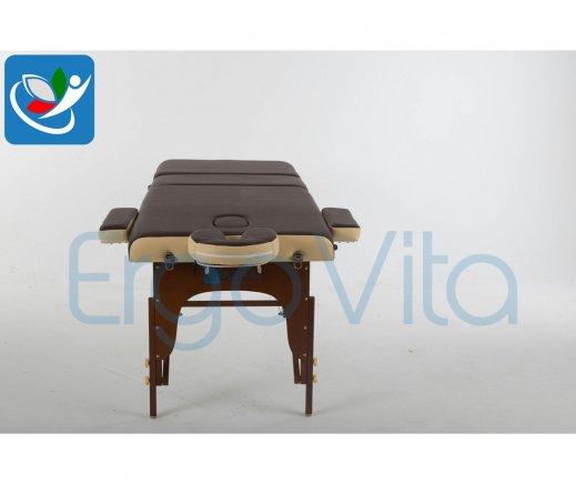 Складной массажный стол ErgoVita Master Comfort Plus (коричневый+бежевый) - фото 5 - id-p87545882
