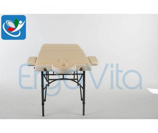 Складной массажный стол ErgoVita Master Alu Comfort Plus (бежевый+кремовый) - фото 5 - id-p82877225